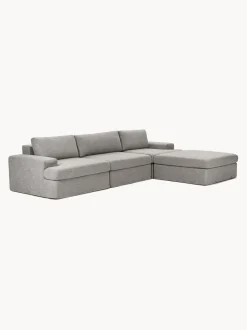 Sofá modular con reposapiés izquierdo/derecho Russell (4 plazas), desenfundable
