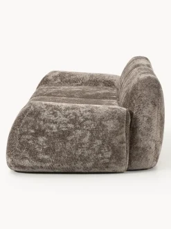 Sofá modular de borreguillo bouclé Wolke (3 plazas)