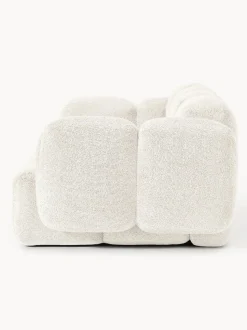 Sofá modular de borreguillo bouclé Tayla (3 plazas)