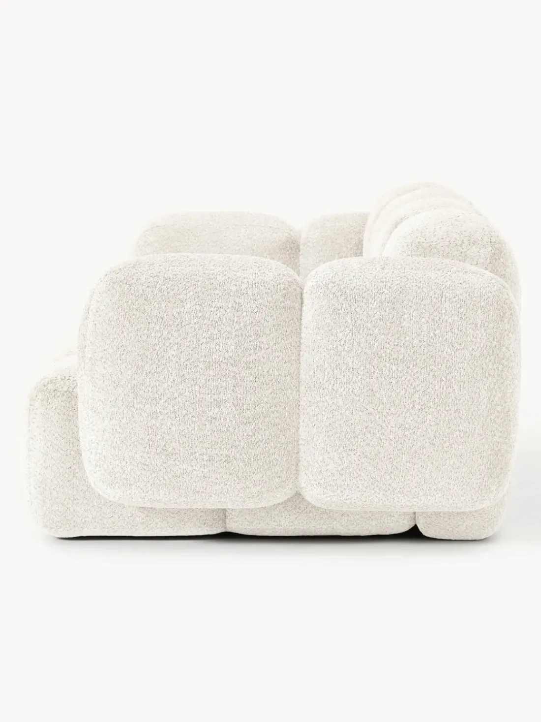 Sofá modular de borreguillo bouclé Tayla (3 plazas)