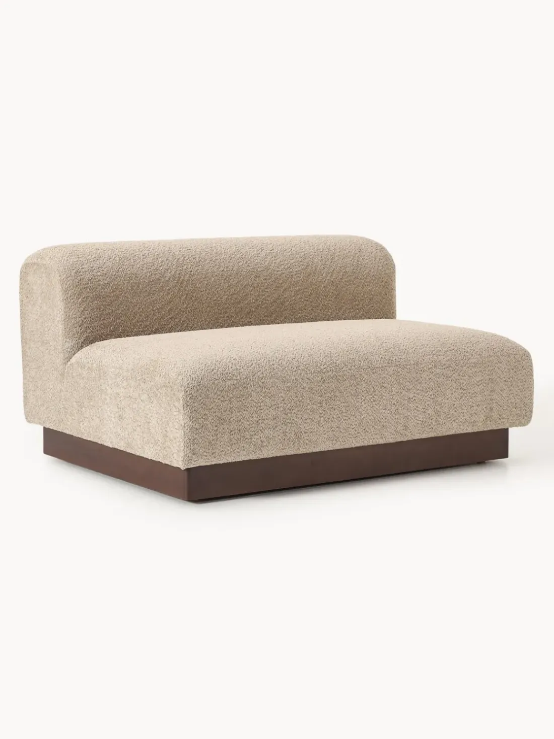 Sofá modular de borreguillo bouclé Natalie (2 plazas)