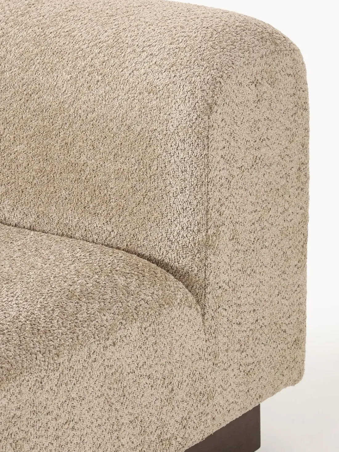 Sofá modular de borreguillo bouclé Natalie (2 plazas)