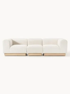 Sofá modular de borreguillo bouclé Natalie (3 plazas)