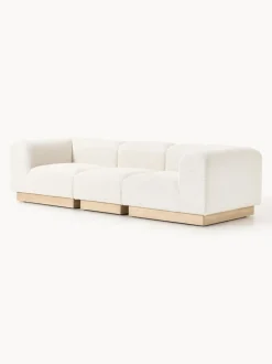 Sofá modular de borreguillo bouclé Natalie (3 plazas)