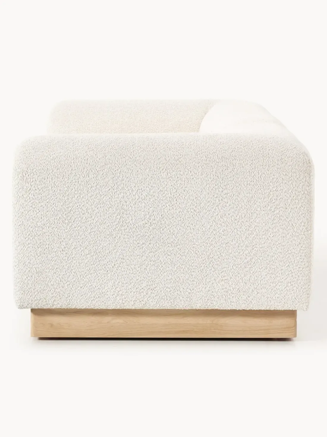Sofá modular de borreguillo bouclé Natalie (3 plazas)