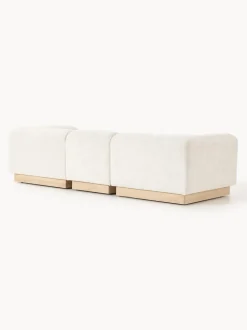Sofá modular de borreguillo bouclé Natalie (3 plazas)