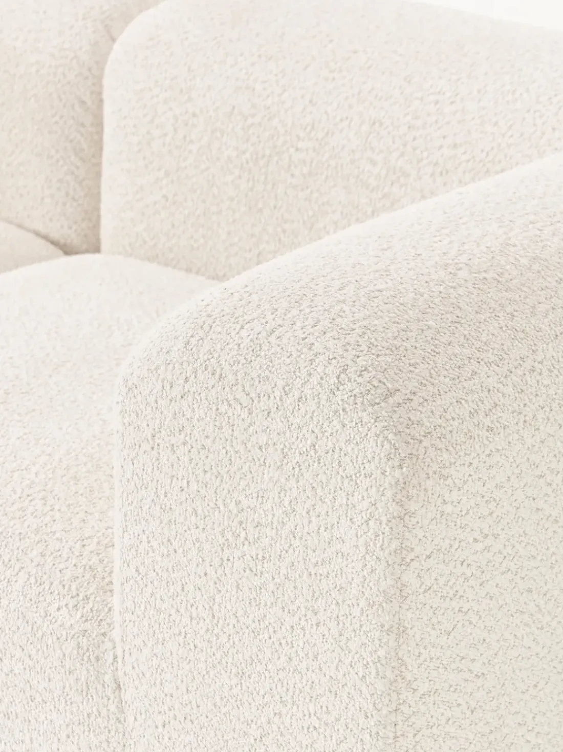 Sofá modular de borreguillo bouclé Natalie (3 plazas)