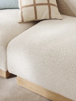 Sofá modular de borreguillo bouclé Natalie (2 plazas)