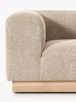 Sofá modular de borreguillo bouclé Natalie (3 plazas)