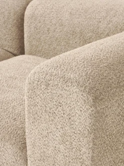 Sofá modular de borreguillo bouclé Natalie (3 plazas)
