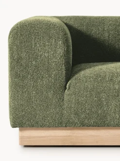 Sofá modular de borreguillo bouclé Natalie (3 plazas)
