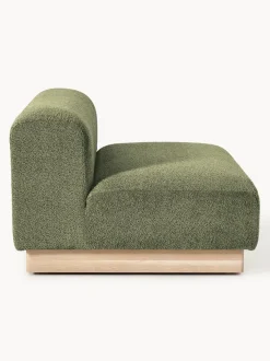 Sofá modular de borreguillo bouclé Natalie (2 plazas)