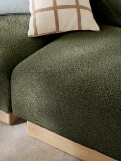 Sofá modular de borreguillo bouclé Natalie (2 plazas)