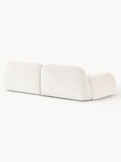 Sofá modular de borreguillo bouclé Wolke (3 plazas)