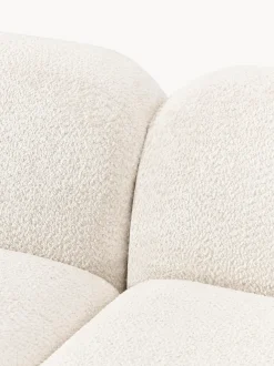 Sofá modular de borreguillo bouclé Wolke (3 plazas)