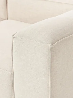 Sofá modular de mezcla de lino Lennon (3 plazas)