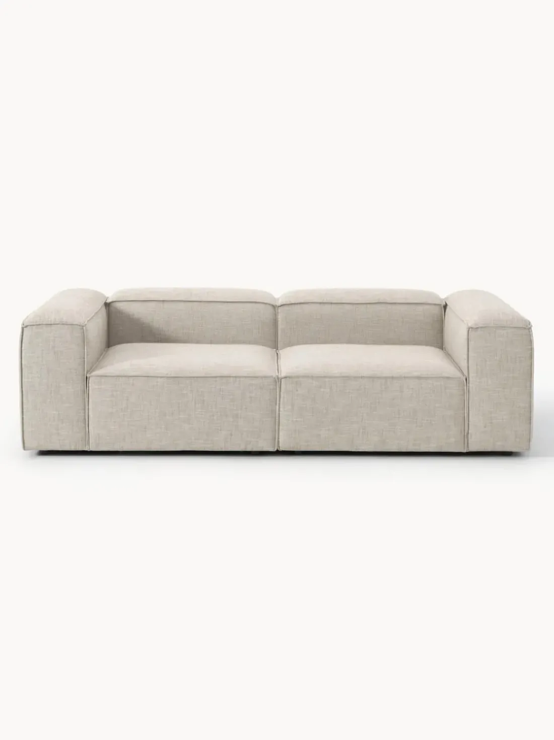Sofá modular de mezcla de lino Lennon (3 plazas)