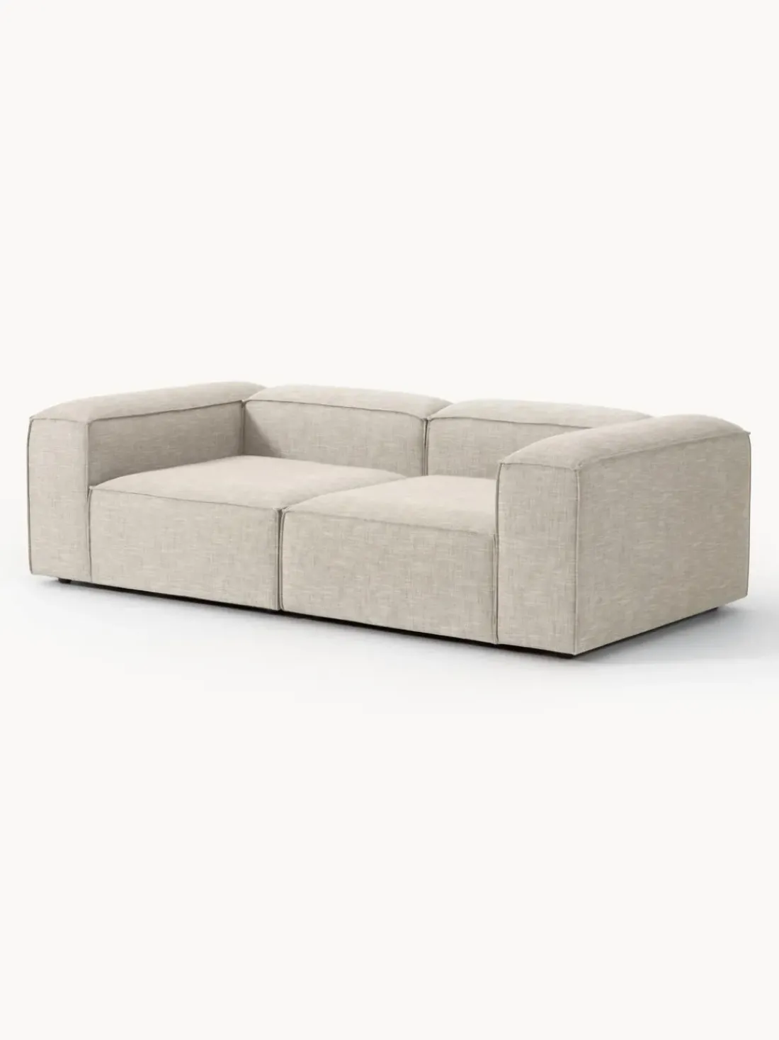 Sofá modular de mezcla de lino Lennon (3 plazas)