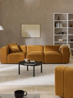 Sofá modular de terciopelo Lena (4 plazas)