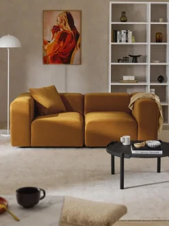 Sofá modular de terciopelo Lena (3 plazas)