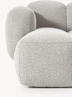Sofá modular en tejido bouclé con reposapiés Tayla (4 plazas)