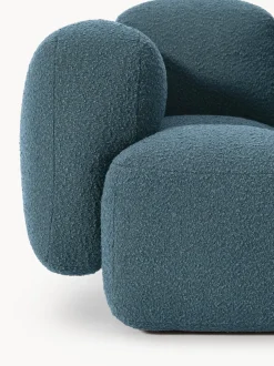 Sofá modular en tejido bouclé con reposapiés Tayla (4 plazas)