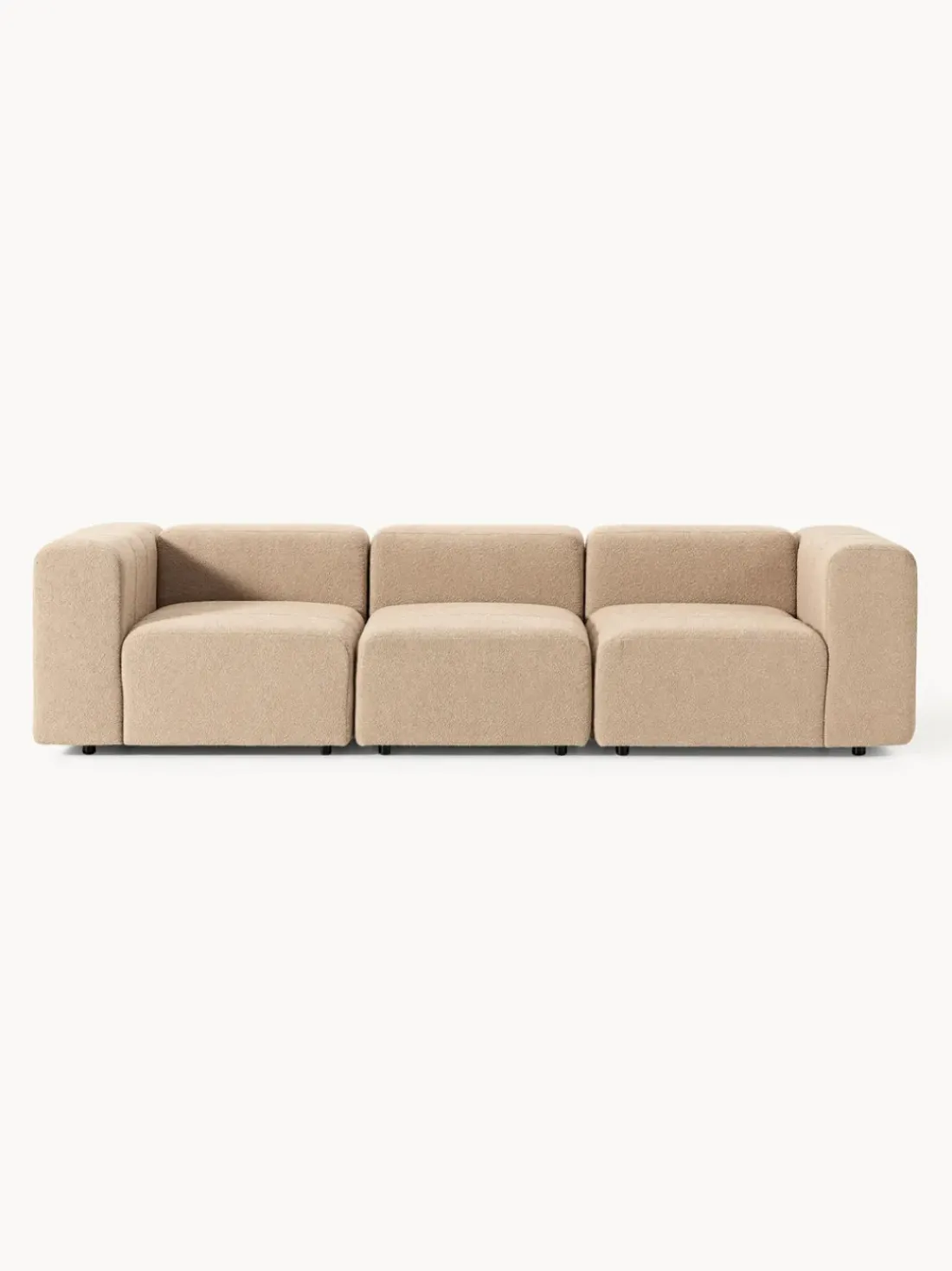 Sofá modular en tejido bouclé Lena (4 plazas)