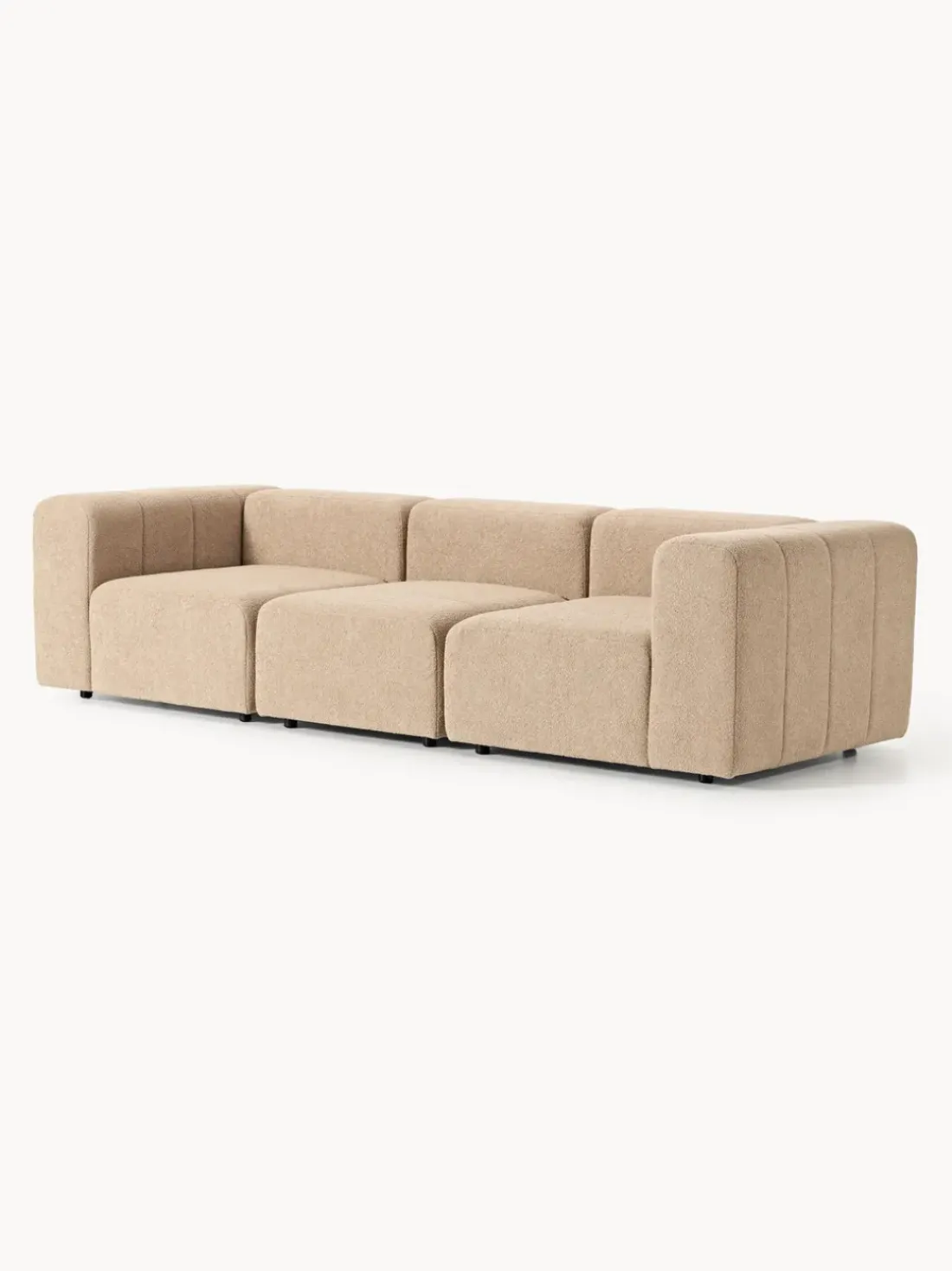 Sofá modular en tejido bouclé Lena (4 plazas)