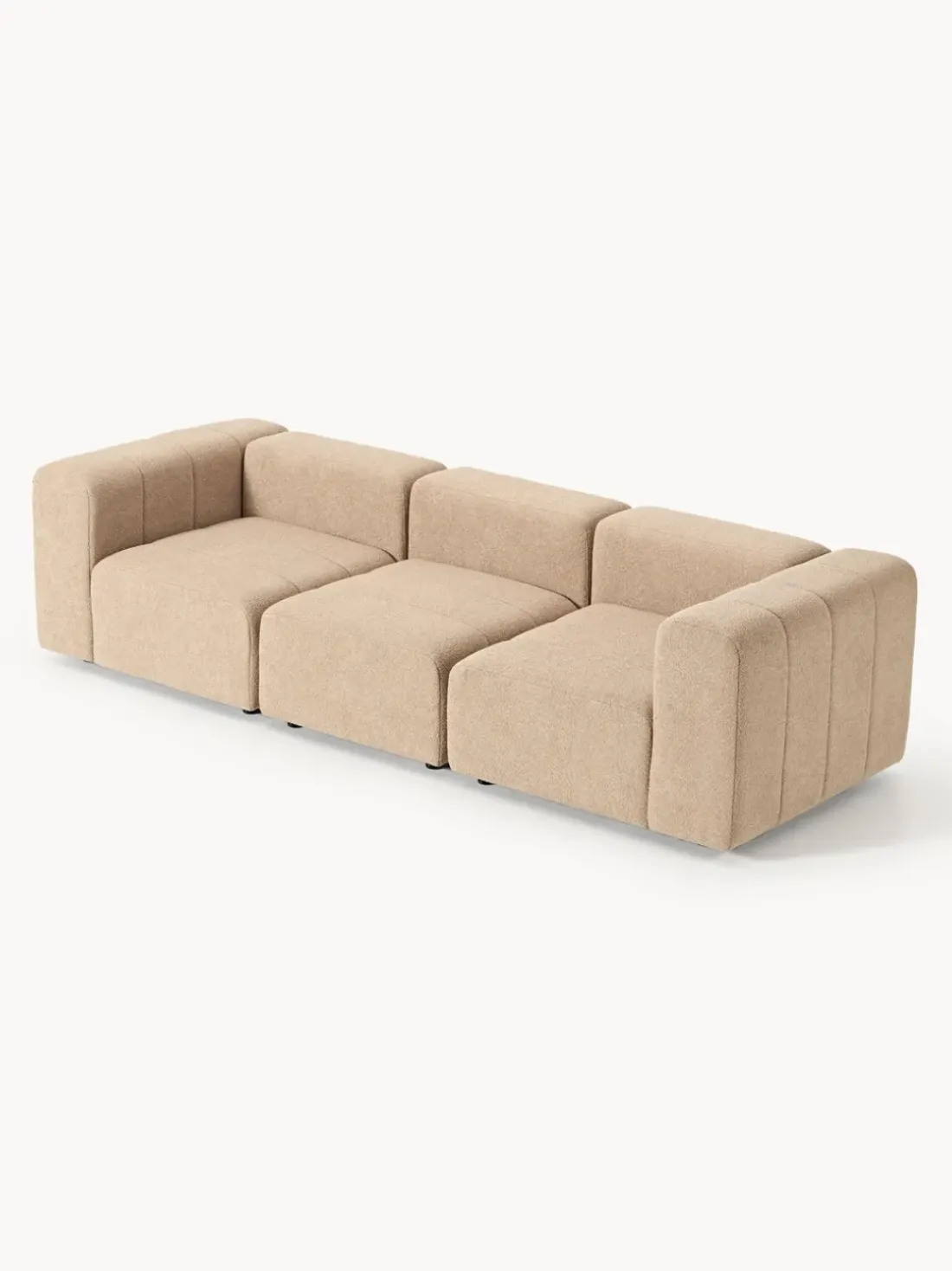 Sofá modular en tejido bouclé Lena (4 plazas)