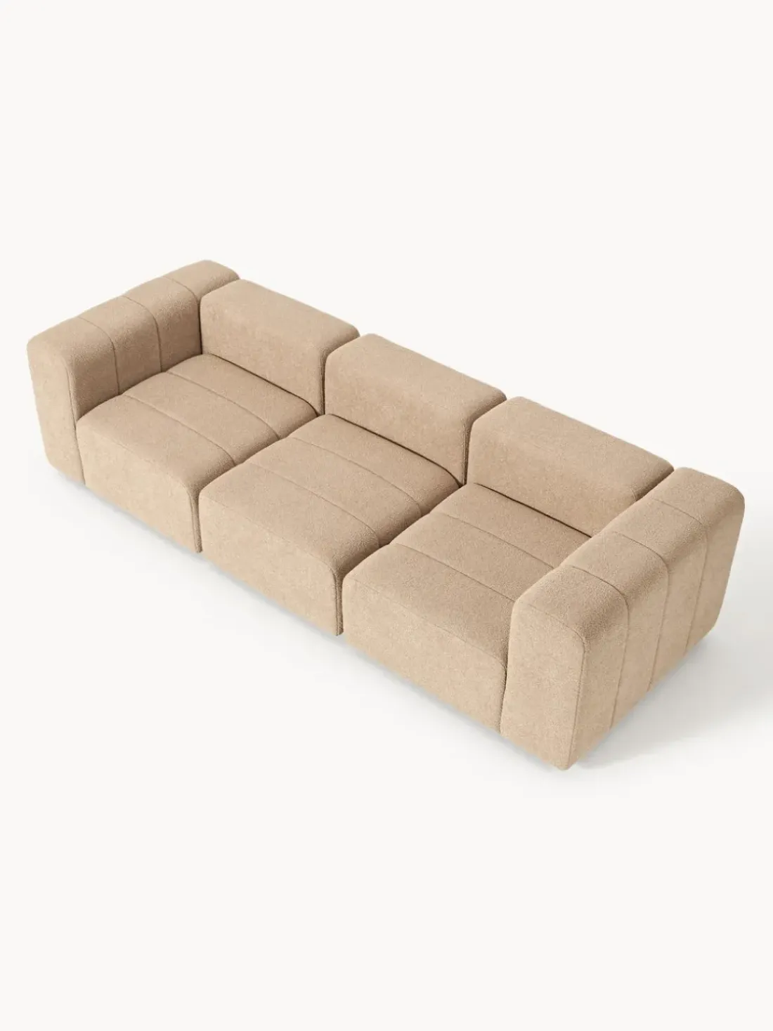Sofá modular en tejido bouclé Lena (4 plazas)