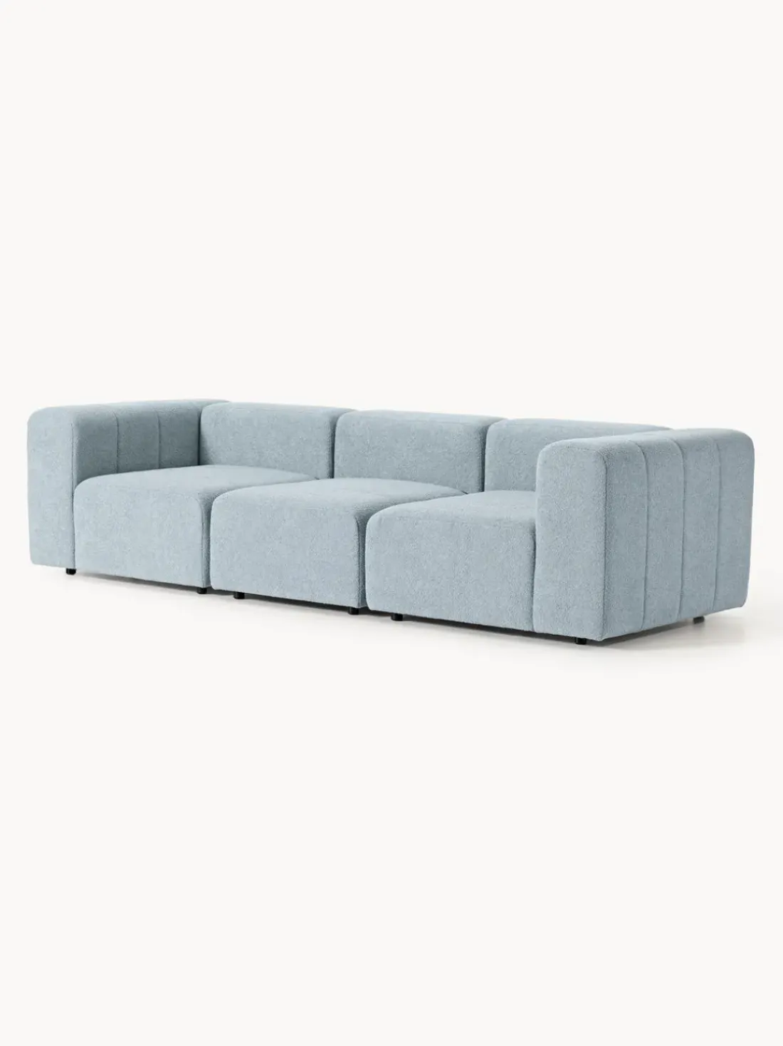 Sofá modular en tejido bouclé Lena (4 plazas)