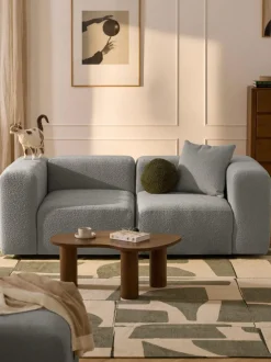 Sofá modular en tejido bouclé Lena (3 plazas)