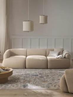 Sofá modular en tejido bouclé Sofia (3 plazas)