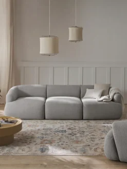 Sofá modular en tejido bouclé Sofia (3 plazas)