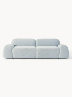 Sofá modular en tejido bouclé Wolke (3 plazas)