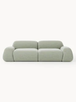 Sofá modular en tejido bouclé Wolke (3 plazas)
