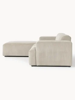 Sofá rinconera de pana Melva (4 plazas)