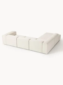 Sofá rinconera grande de mezcla de lino Lennon