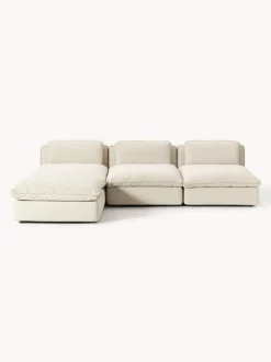 Sofá rinconera grande modular con reposapiés Felix