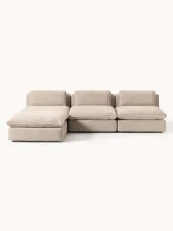 Sofá rinconera grande modular con reposapiés Felix
