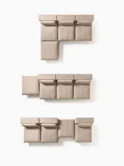 Sofá rinconera grande modular con reposapiés Felix