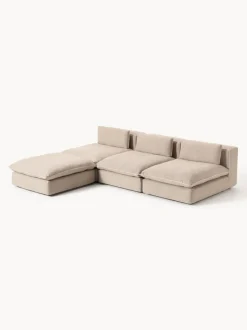 Sofá rinconera grande modular con reposapiés Felix