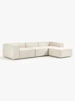 Sofá rinconera modular con reposapiés izquierdo/derecho Lennon (4 plazas)