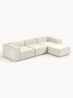 Sofá rinconera modular con reposapiés izquierdo/derecho Lennon (4 plazas)