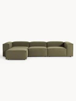 Sofá rinconera modular con reposapiés izquierdo/derecho Lennon (4 plazas)