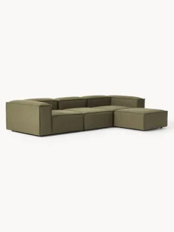 Sofá rinconera modular con reposapiés izquierdo/derecho Lennon (4 plazas)
