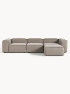 Sofá rinconera modular con reposapiés izquierdo/derecho Lennon (4 plazas)
