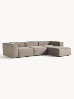 Sofá rinconera modular con reposapiés izquierdo/derecho Lennon (4 plazas)