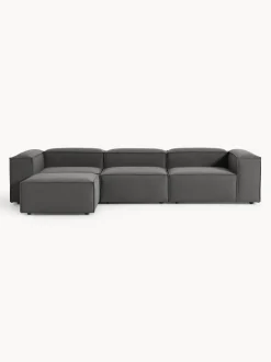 Sofá rinconera modular con reposapiés izquierdo/derecho Lennon (4 plazas)