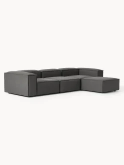 Sofá rinconera modular con reposapiés izquierdo/derecho Lennon (4 plazas)